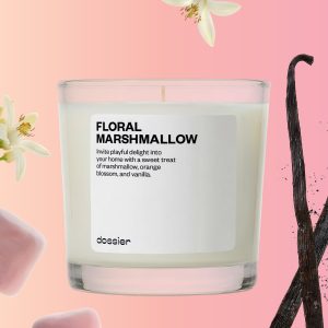 Dossier Floral Marshmallow Candle